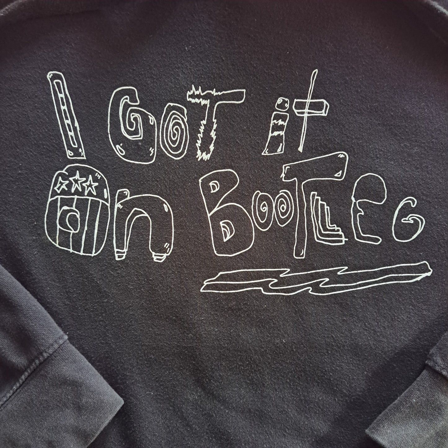 Vintage "Black Bart Simpson" Hoodie Sweatshirt