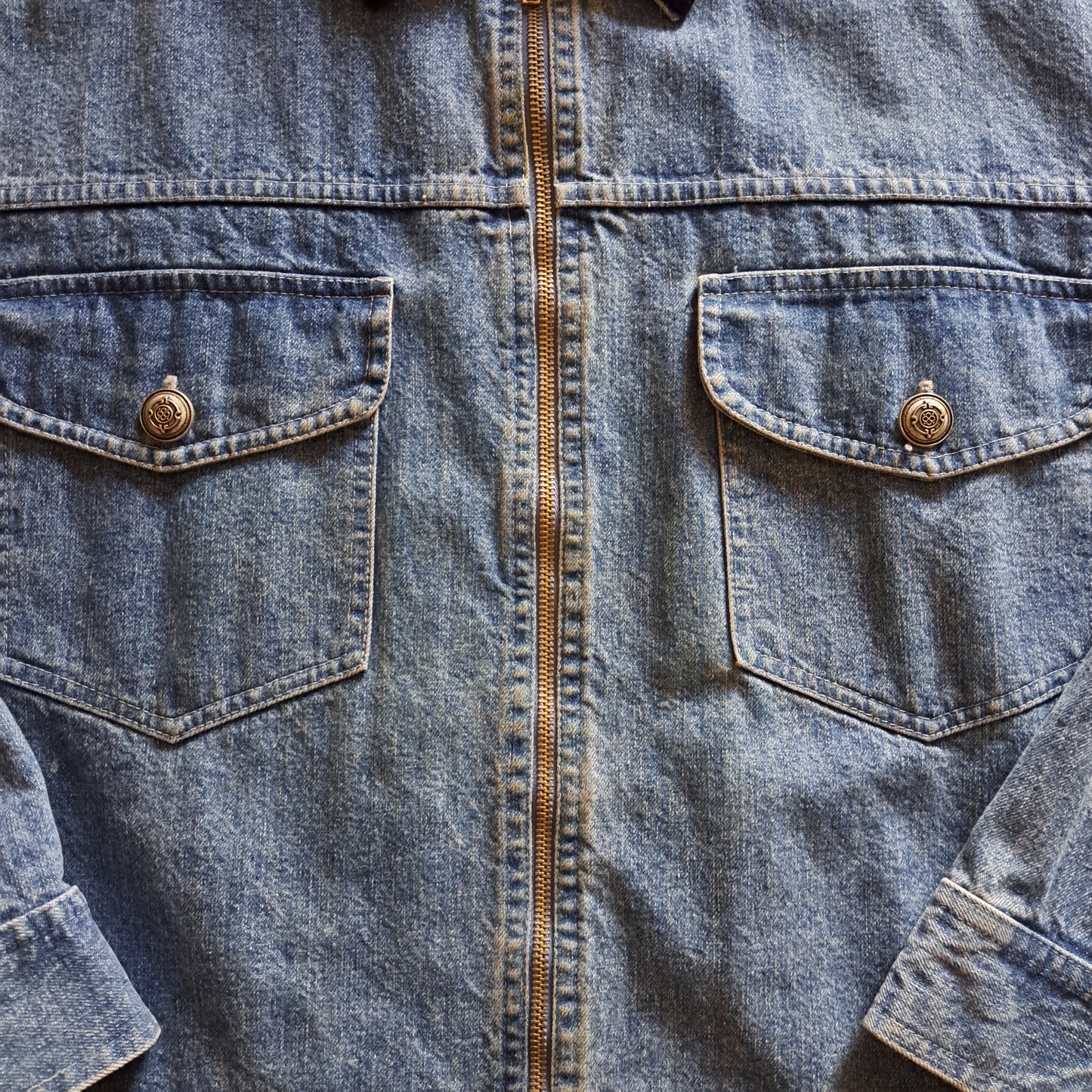 Vintage "Gotcha Covered" Mercedes-Benz Denim Jean Jacket