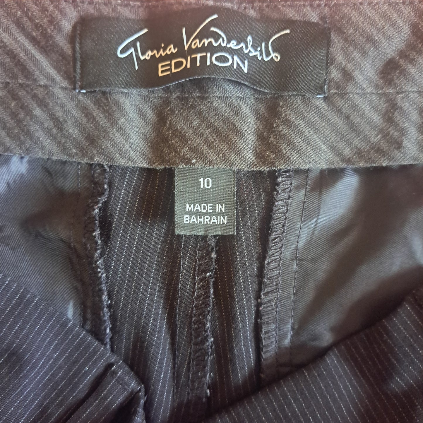 Vintage "Gloria Vanderbilt" Pinstriped Mid-Waist Pants