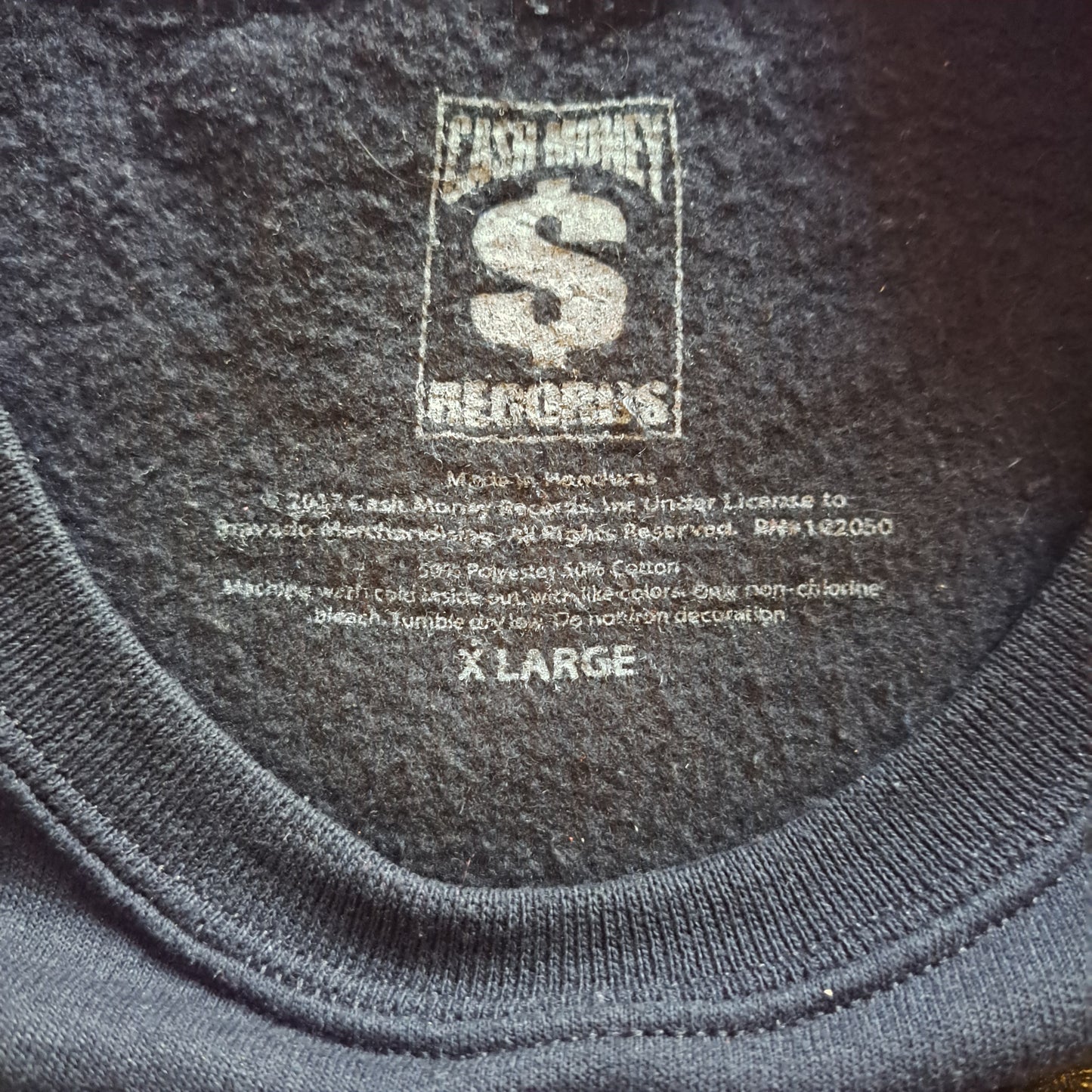 Modern "Cash Money Records" Gold Letters Logo Sweatshirt