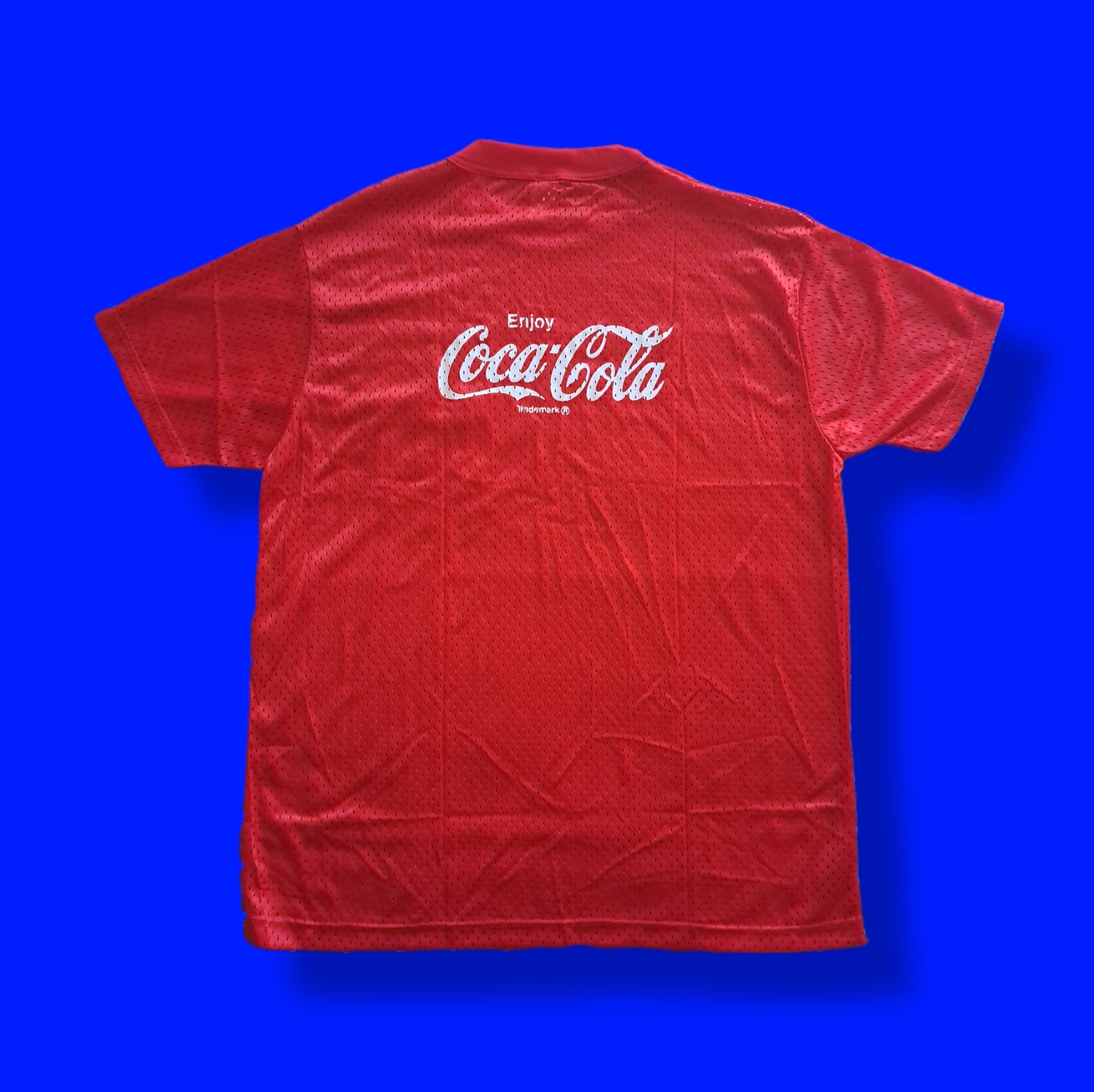 Vintage "Enjoy Coca-Cola" Mesh Jersey Top