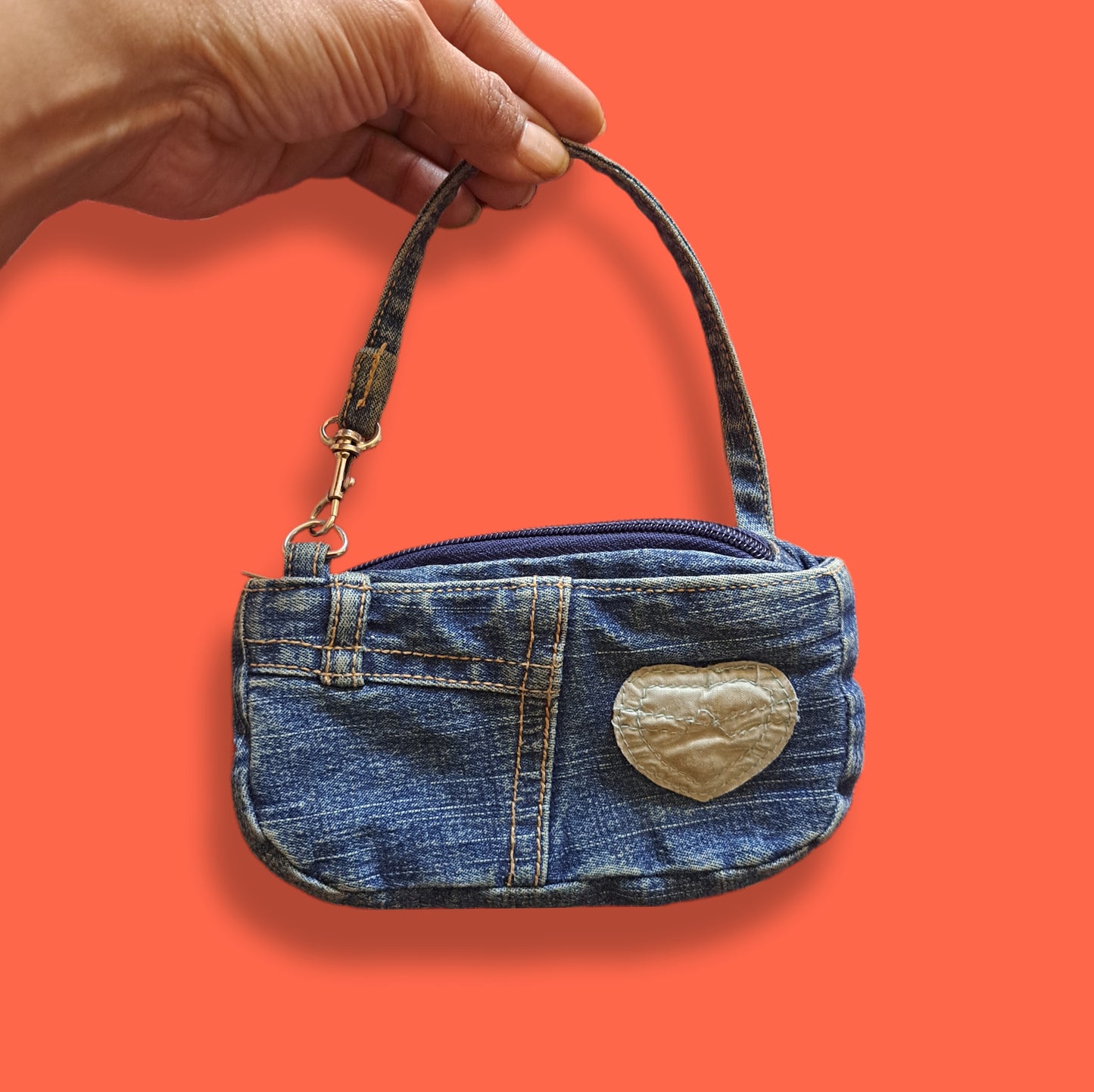Vintage Denim "Micro" Baguette