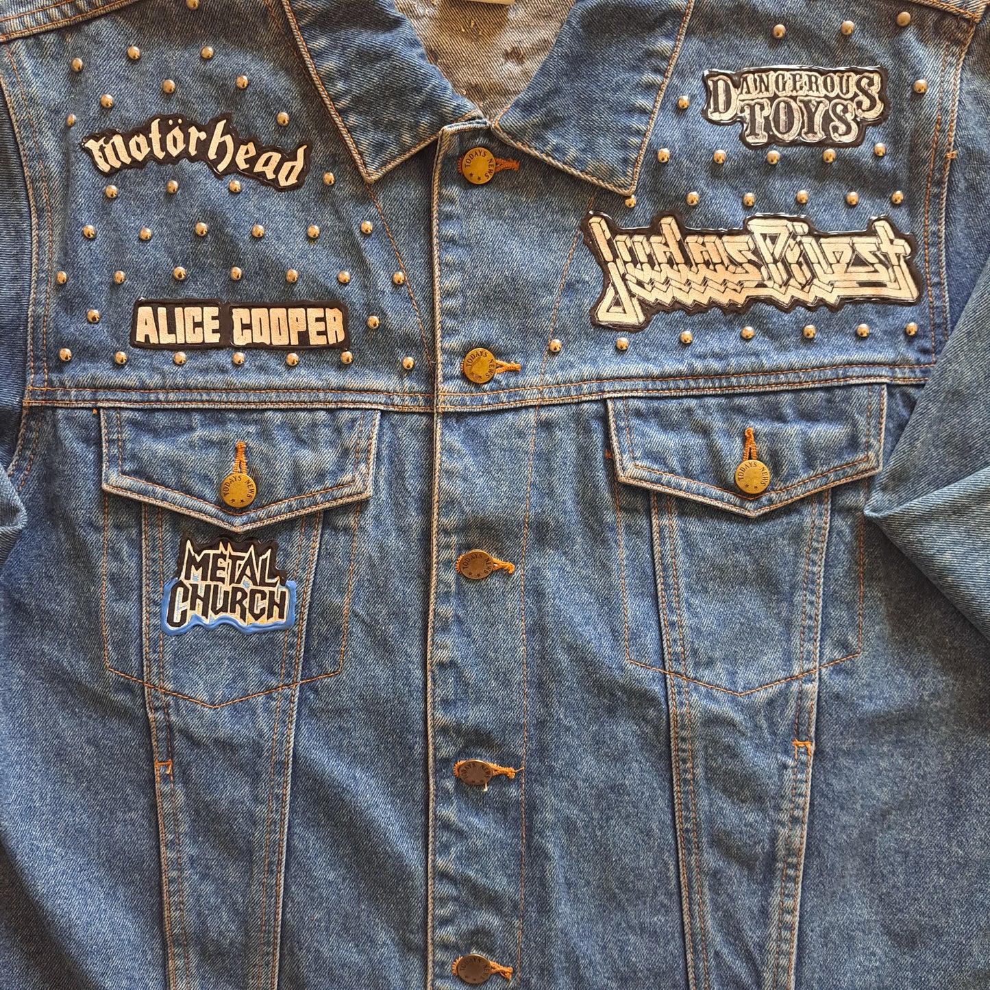 One of a Kind Vintage "Operation Rock and Roll 1991 Tour" Alice Cooper Autographed Denim Jean Jacket