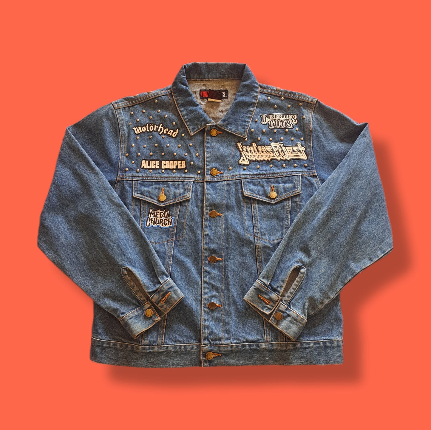 One of a Kind Vintage "Operation Rock and Roll 1991 Tour" Alice Cooper Autographed Denim Jean Jacket