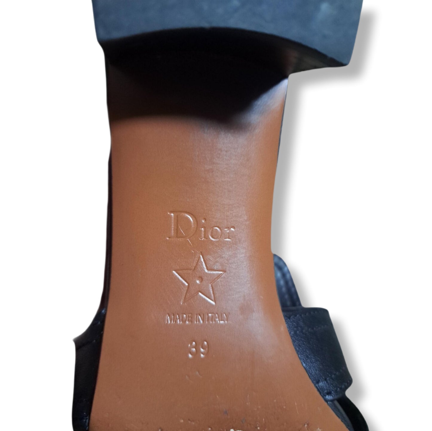 Modern "Christian Dior" 30 Montaigne Heeled Mules