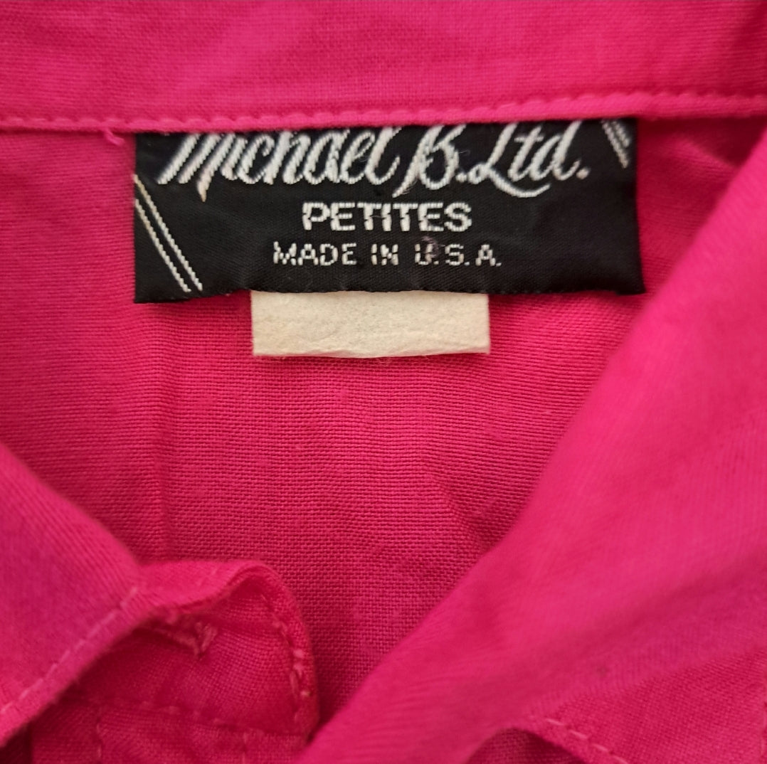 Vintage "Michael B. Ltd." Hot Pink Pants Set