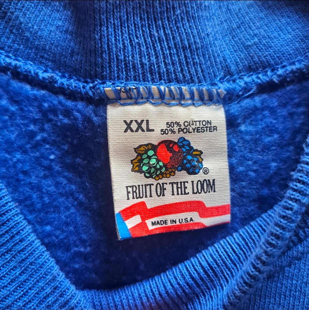 90's Ralph Lauren Polo Royal Blue Raglan Sweatshirt | Vintage Logo Pullover