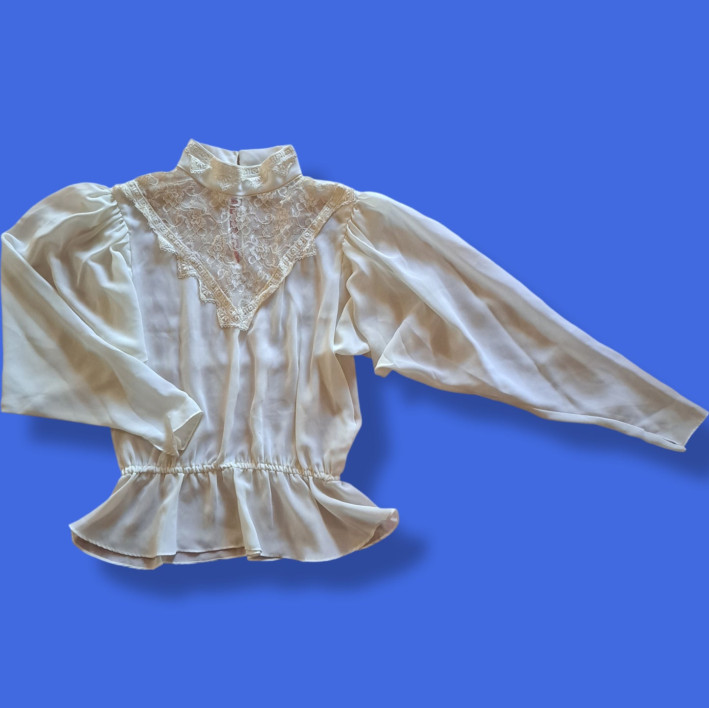 Vintage "Valley Girl" Victorian Laco Decollette Blouse