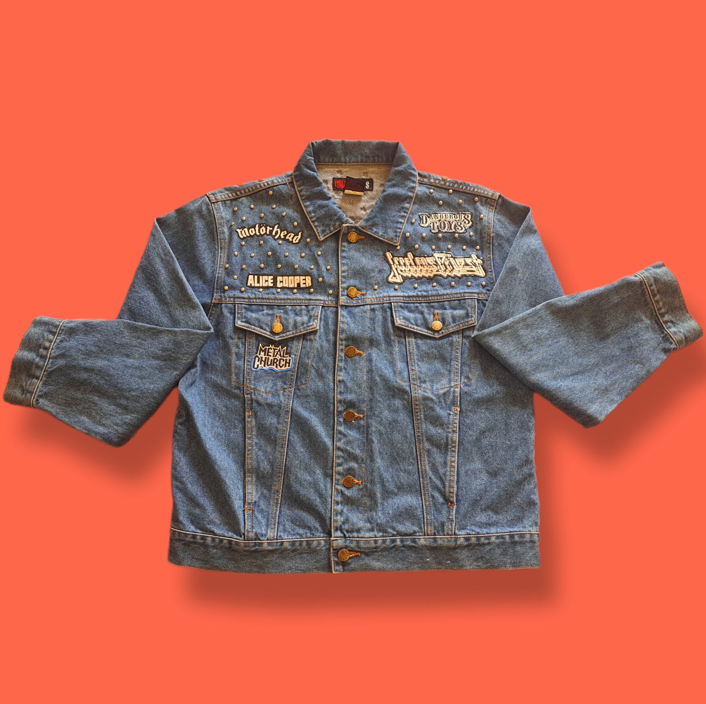 One of a Kind Vintage "Operation Rock and Roll 1991 Tour" Alice Cooper Autographed Denim Jean Jacket