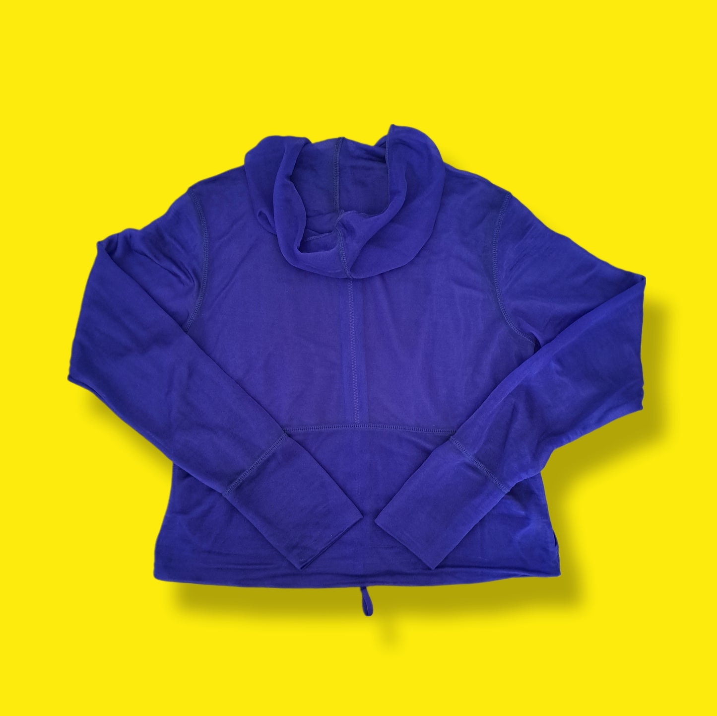 Vintage "DKNY" Purple Iridescent Sheer Hoodie Windbreaker Jacket