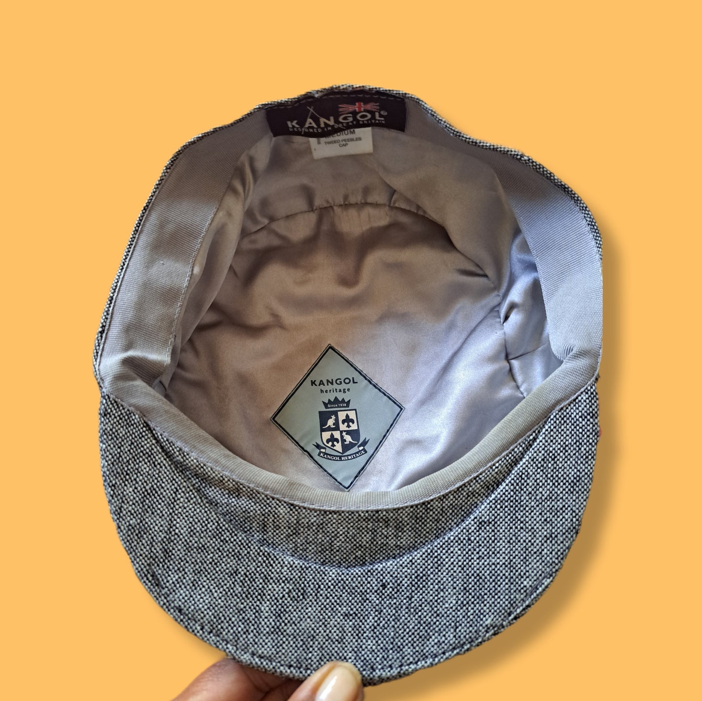 90's Kangol Tweed Newsboy Cap | Vintage Hip-Hop & Streetwear Hat