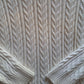 Y2K Vintage Saks 5th Avenue White & Navy Cable Knit Tennis Sweater