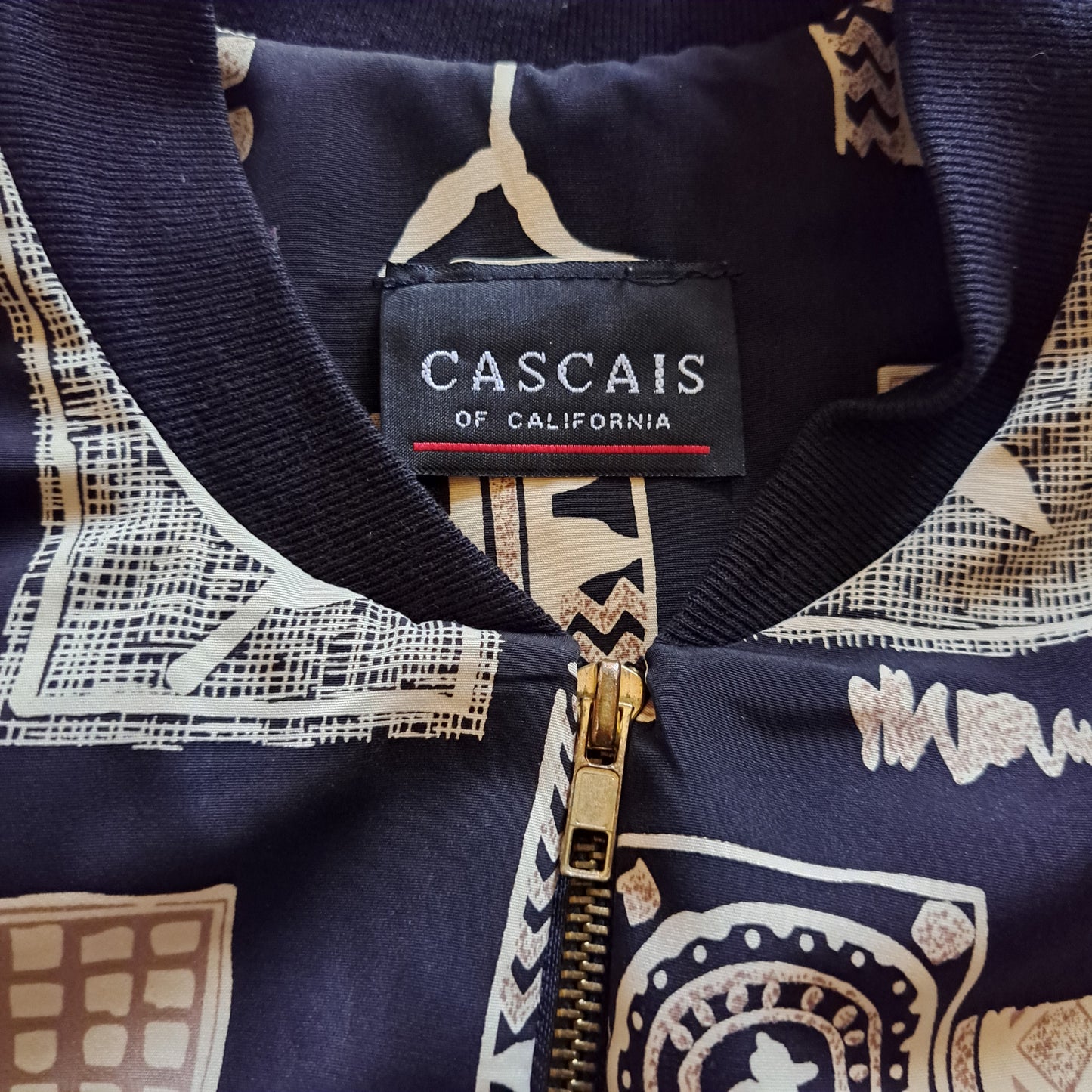 Vintage "Casais of California" Silk Bomber Jacket