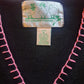 Vintage "Quaker Factory" Flamingo Knit Cardigan Sweater