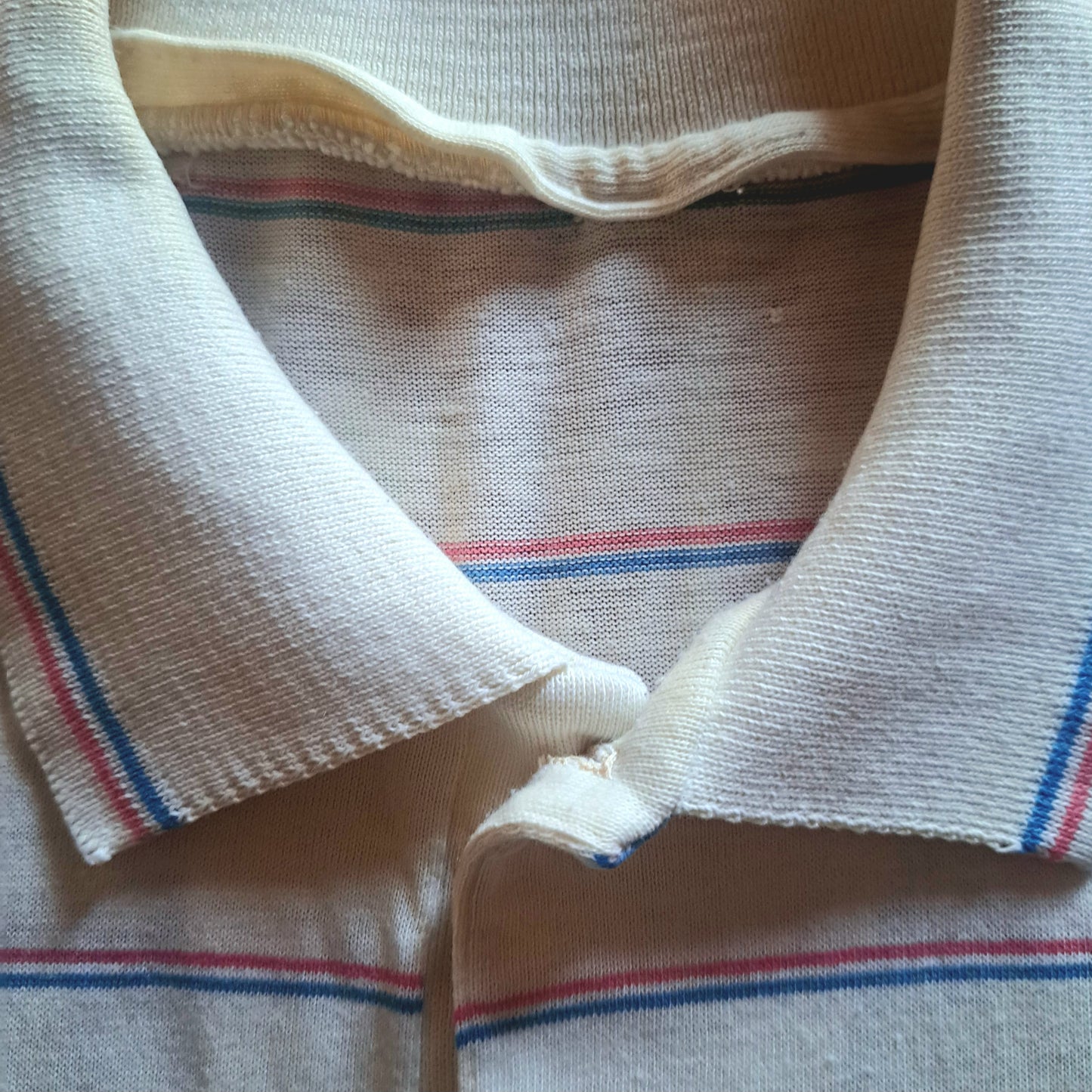 Vintage "Le Tigre" Striped Polo Shirt