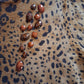 Vintage Leopard Print "Adrienne Vittadini" Cardigan Sweater