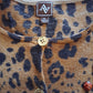 Vintage Leopard Print "Adrienne Vittadini" Cardigan Sweater