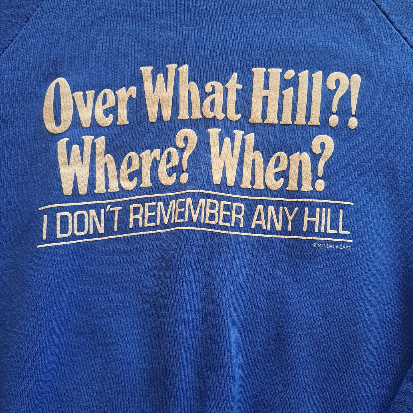 Vintage "Over the Hill" Gag Raglan Sweatshirt