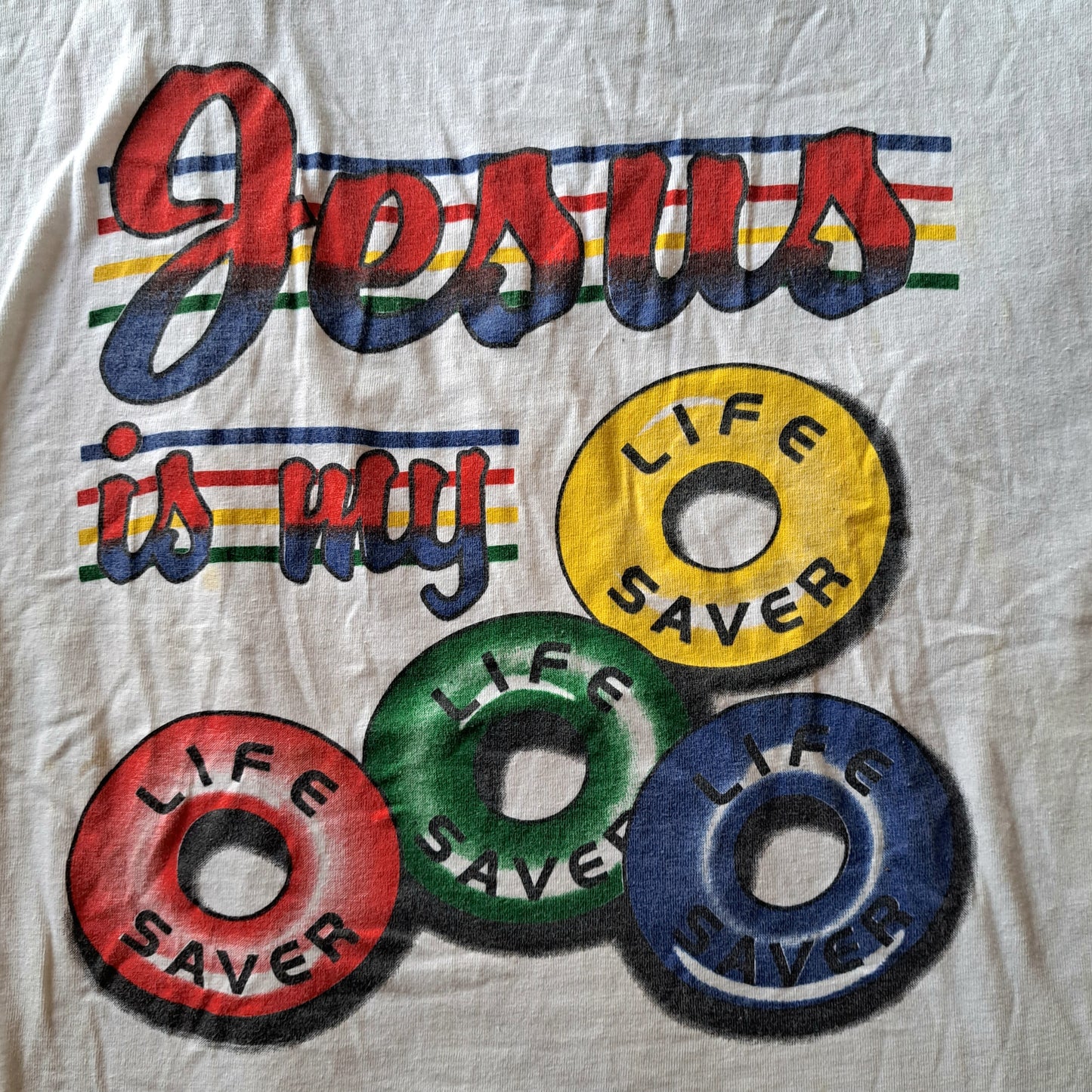 Vintage "Jesus is my Life Saver" T-shirt