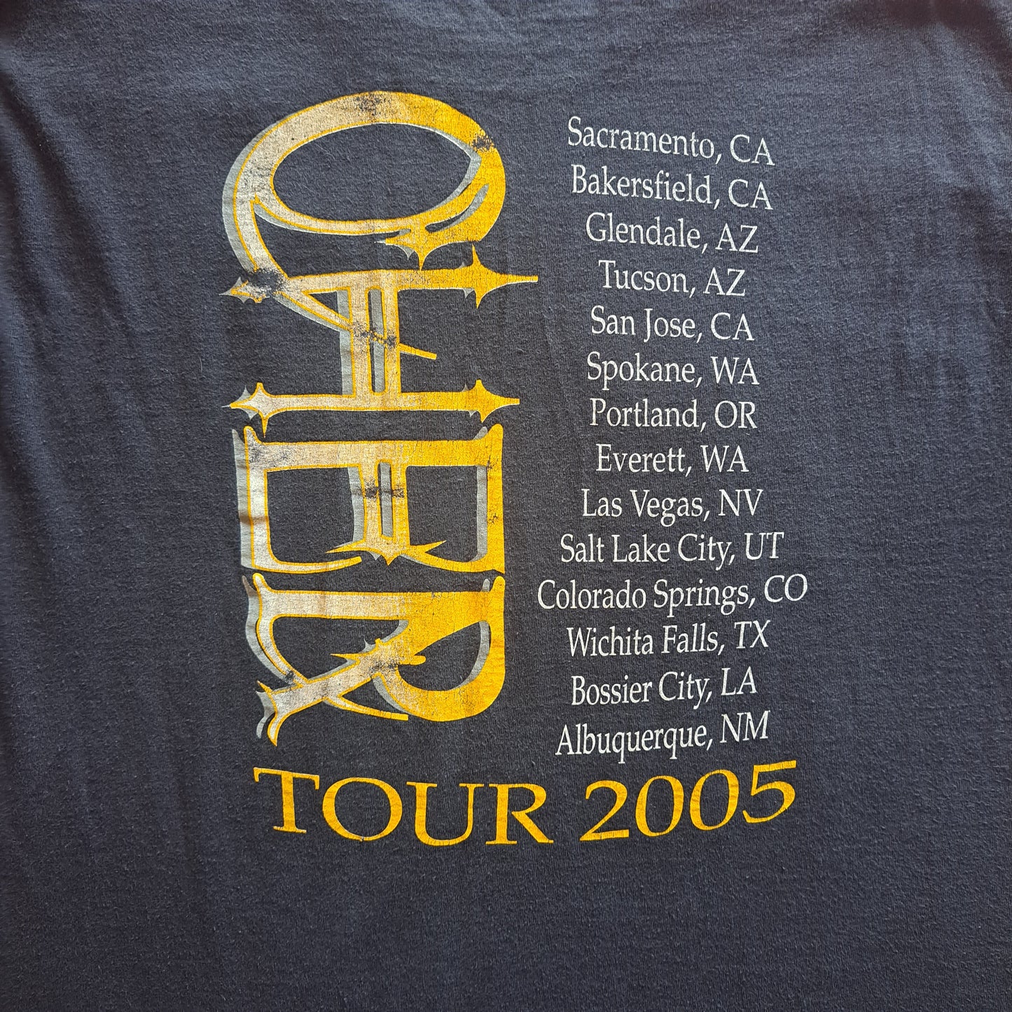 2005 "Cher - Farewell" West Coast Tour T-shirt