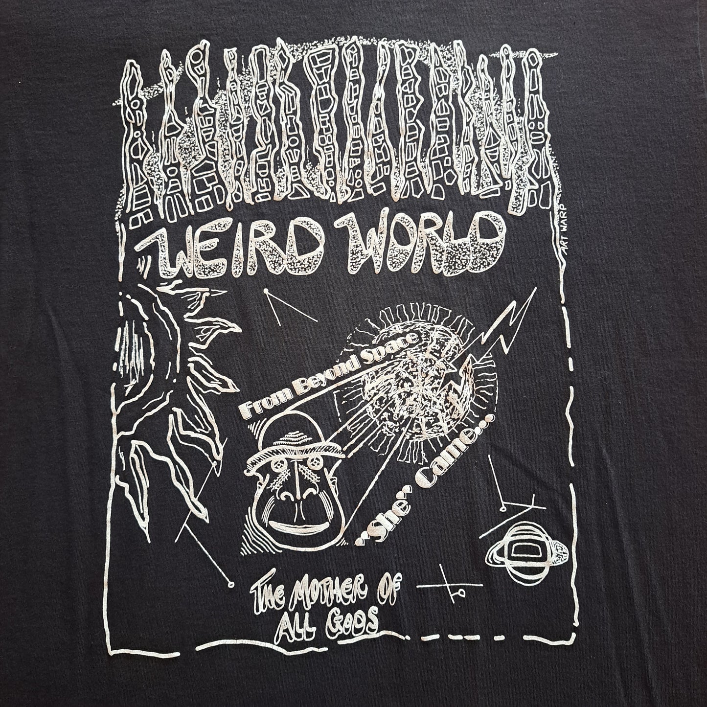 Vintage "Weird World" Abstract Art Graphic T-shirt