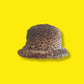 Vintage Bespoke Faux Fur "Leopard" Bucket Hat