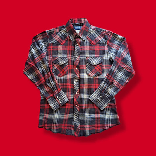 Vintage Plaid "Wrangler" Flannel