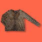 Vintage Leopard Print "Adrienne Vittadini" Cardigan Sweater