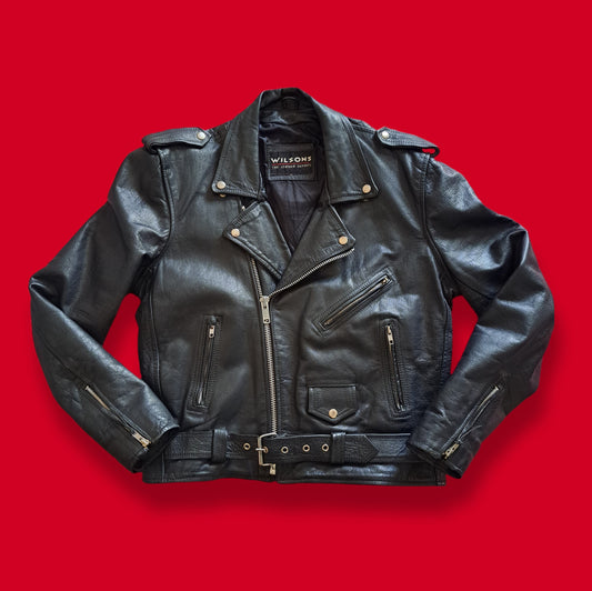 Vintage "Wilsons" Leather Motorcycle Jacket