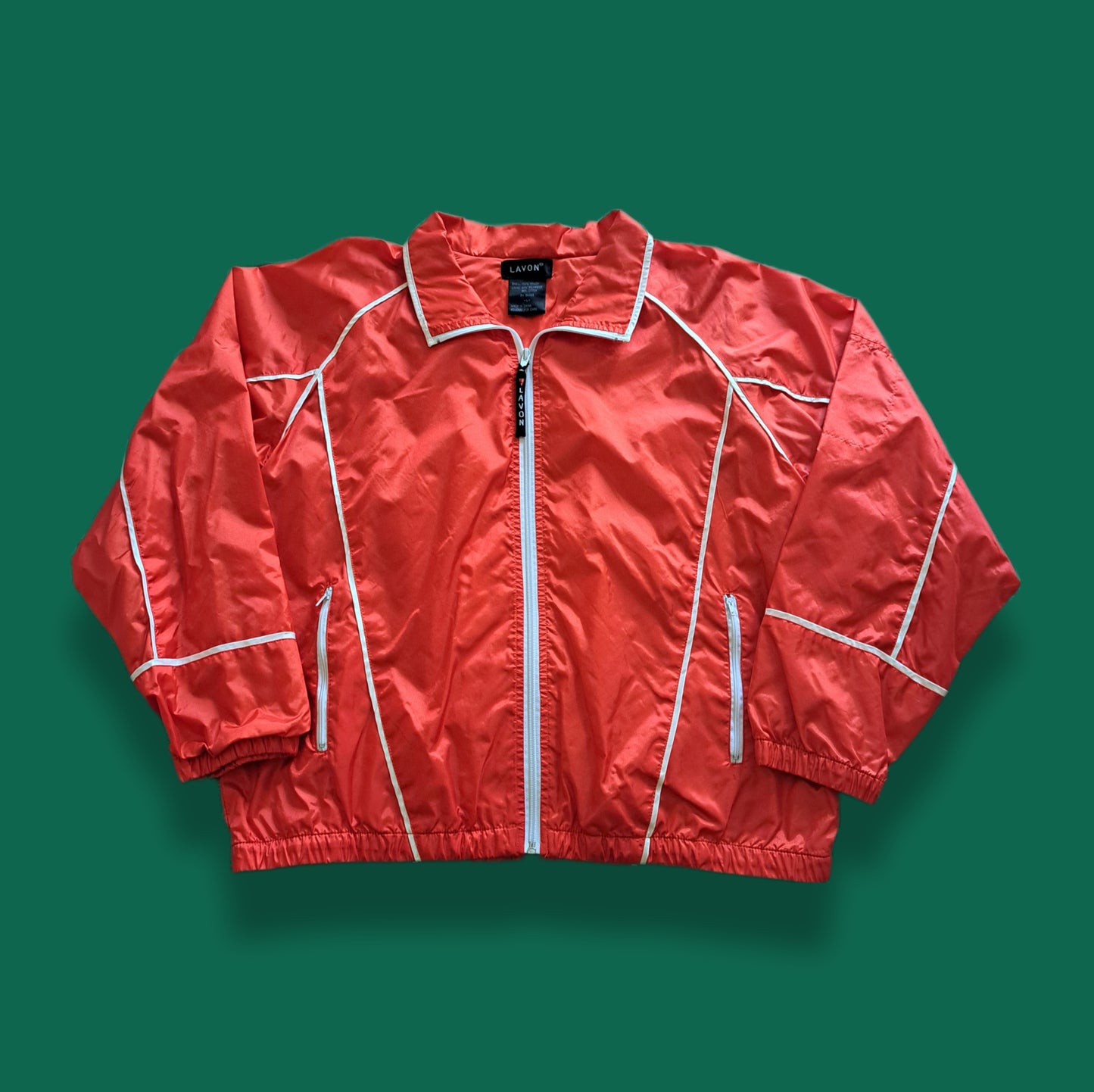 Vintage "Lavon" Reflective Windbreaker Track Jacket