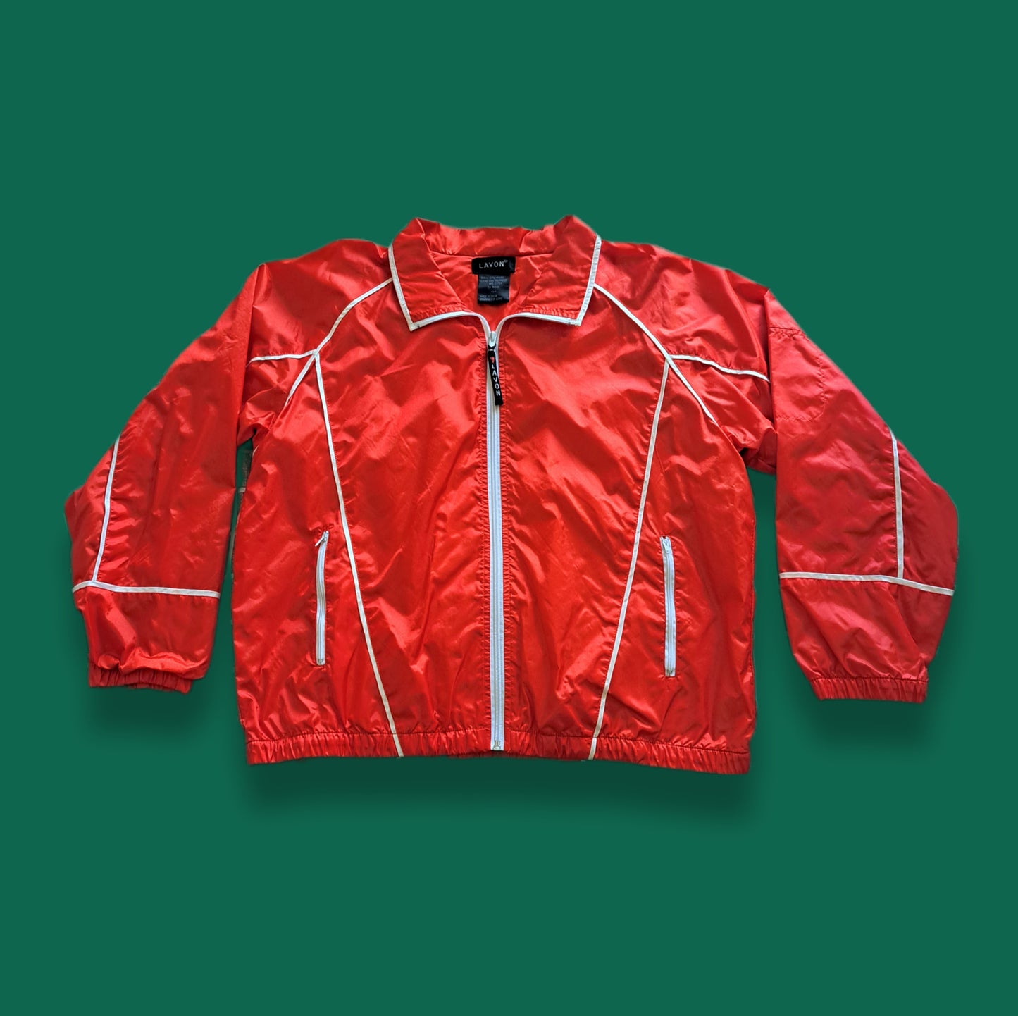 Vintage "Lavon" Reflective Windbreaker Track Jacket