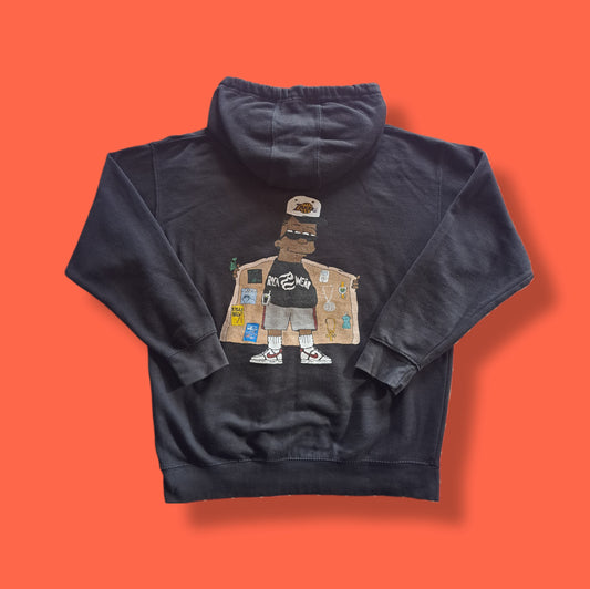 Vintage "Black Bart Simpson" Hoodie Sweatshirt