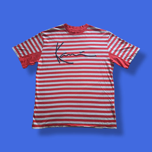 Vintage "Karl Kani" Color Block Striped T-shirt