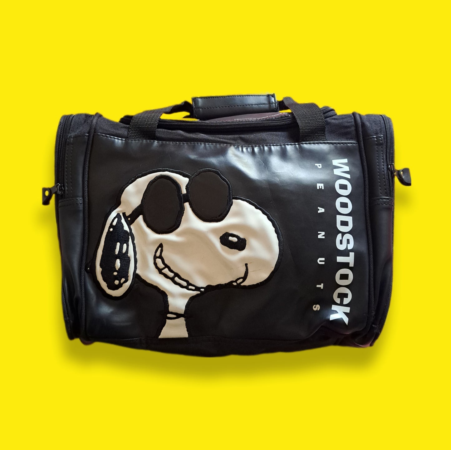 Vintage "Joe Cool" Snoopy Tote Duffle Bag