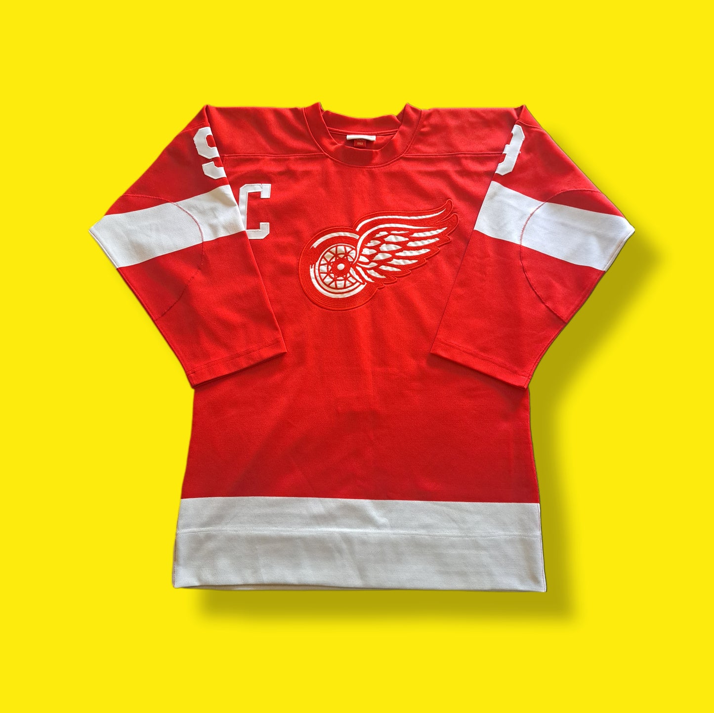 Retro "Gordie Howe" Number 9 Detroit Red Wings Hockey Throwback Jersey