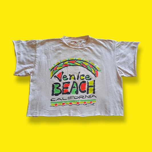 Vintage "Venice Beach California" Cropped T-shirt