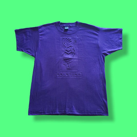 Vintage Purple "Colorado" 3D Graphic T-shirt