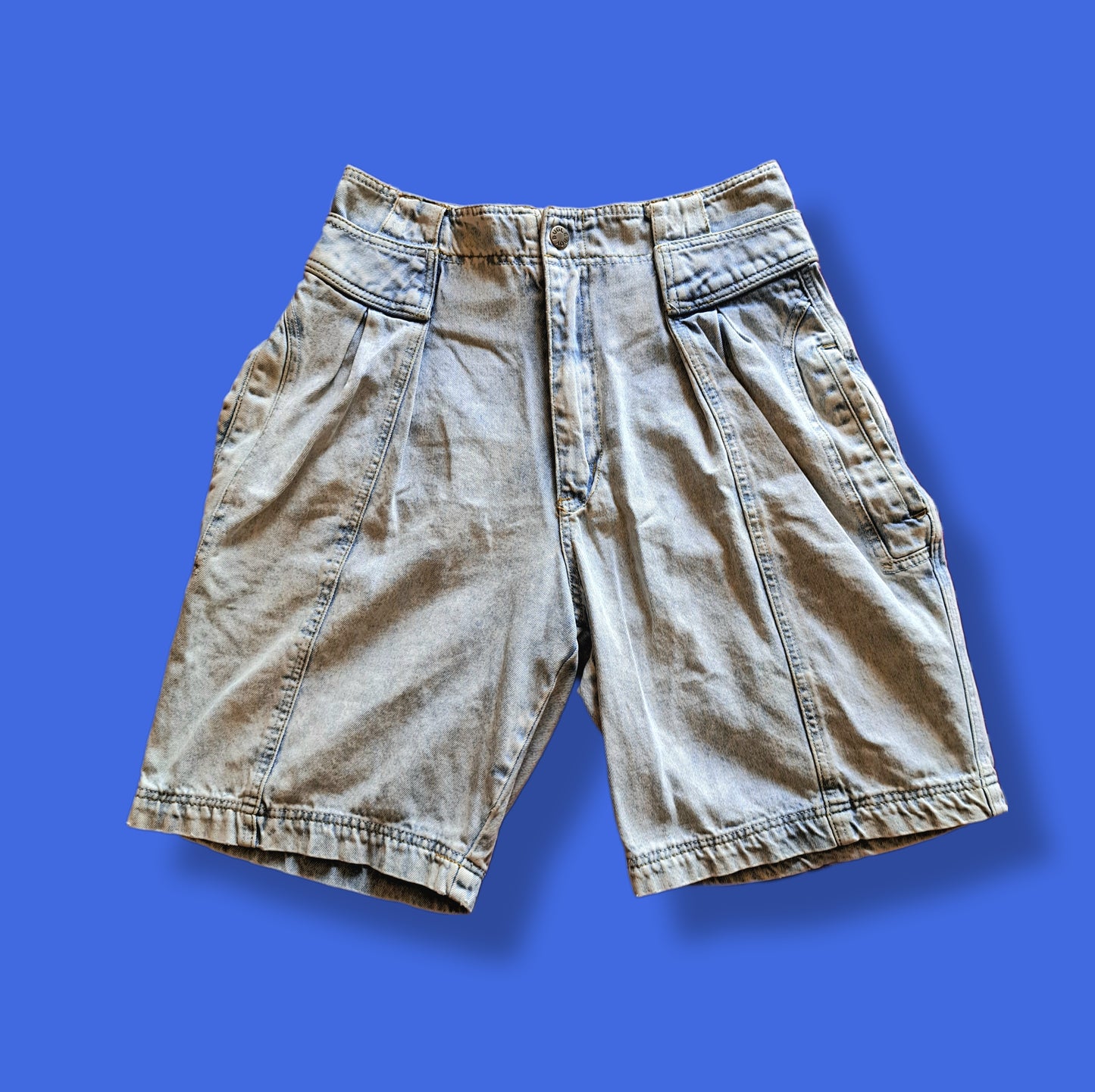 Vintage "Bugle Boy" Stone Wash Denim Shorts