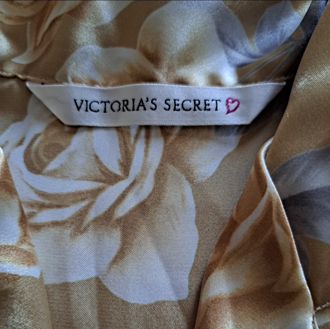 Vintage Gold Floral "Victoria's Secret" Intimate Lounge Set