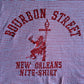 Vintage Pinstripe "Bourbon Street New Orleans" Cropped T-shirt