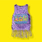 Vintage Tie-Dye "Bahamas" Tassle Cut-Off T-shirt