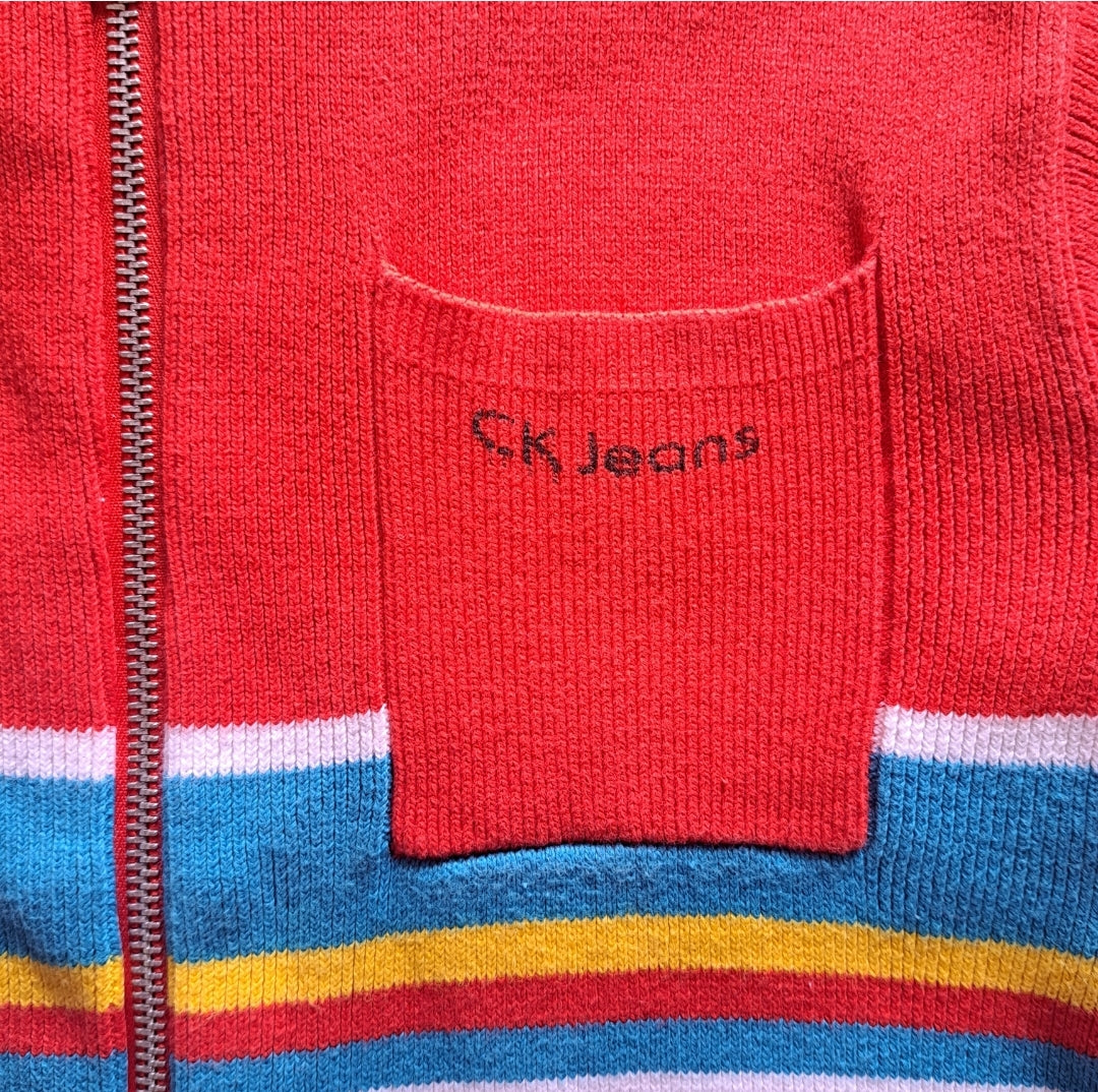 Vintage "Calvin Klein" Zip Up Body Top