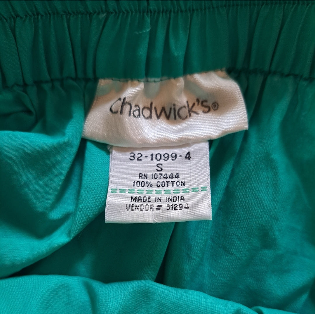 Vintage Teal "Chadwicks" Maxi Skirt