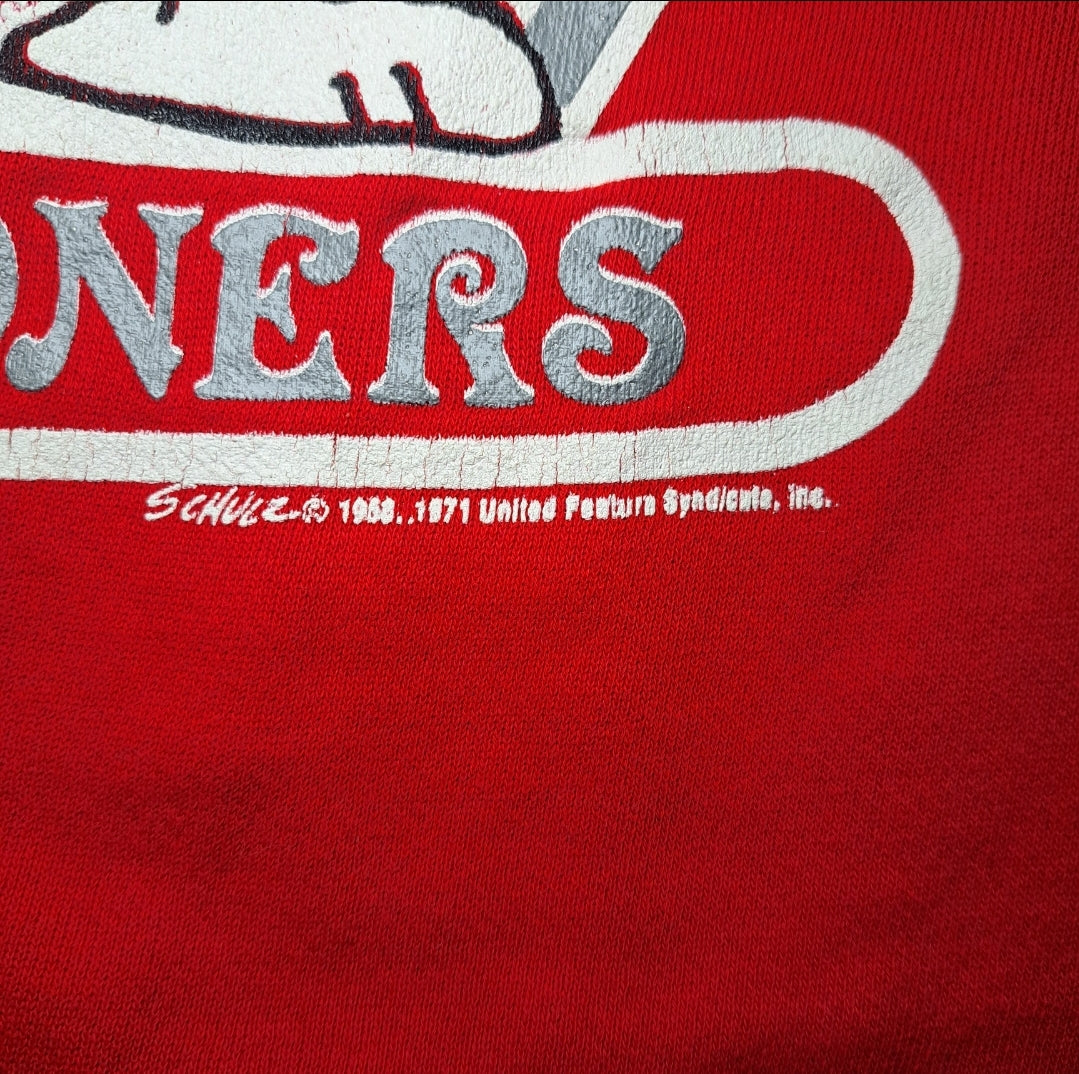 Vintage Joe Cool Snoopy "Oklahoma Sooners" Raglan Sweatshirt