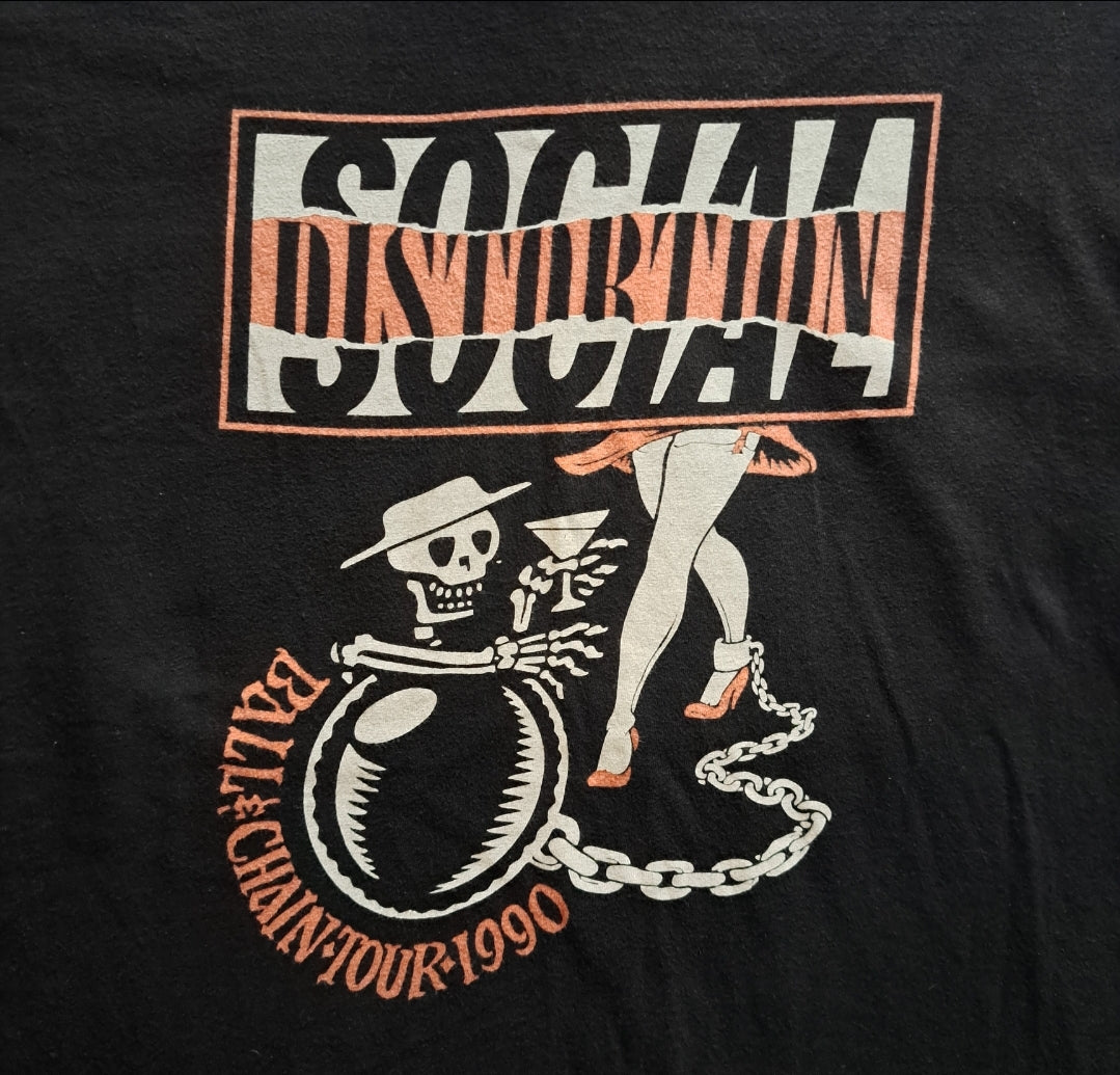 1990 Social Distortion "Ball and Chain Tour" Band T-shirt