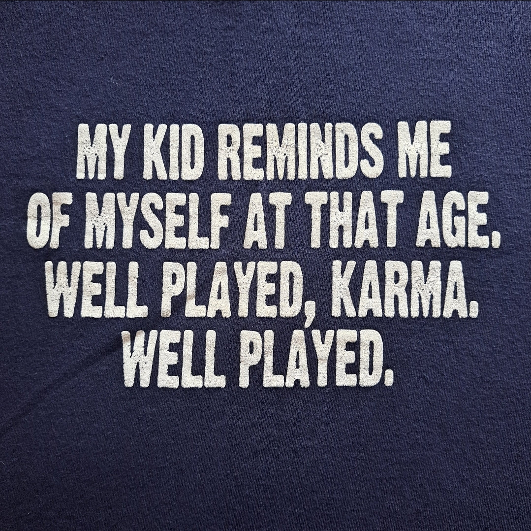 Vintage "Karma" Gag Joke T-shirt