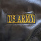 Genuine Leather "Army" Spellout Bomber Jacket