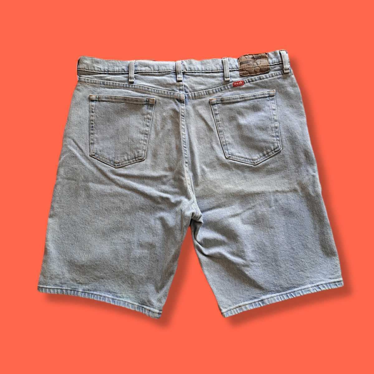 90's Vintage Wrangler 8 Ball Long Denim Jean Shorts