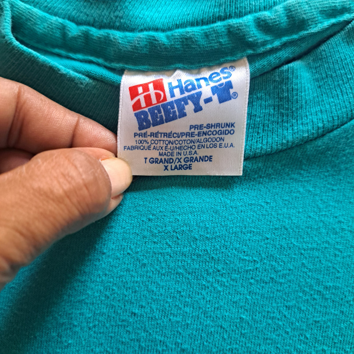 90's Vintage Home Improvement Tool Time Turquoise Long Sleeve T-Shirt