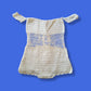 Vintage White "Crocheted" Cut Out Bathing Suit Swimsuit One Piece